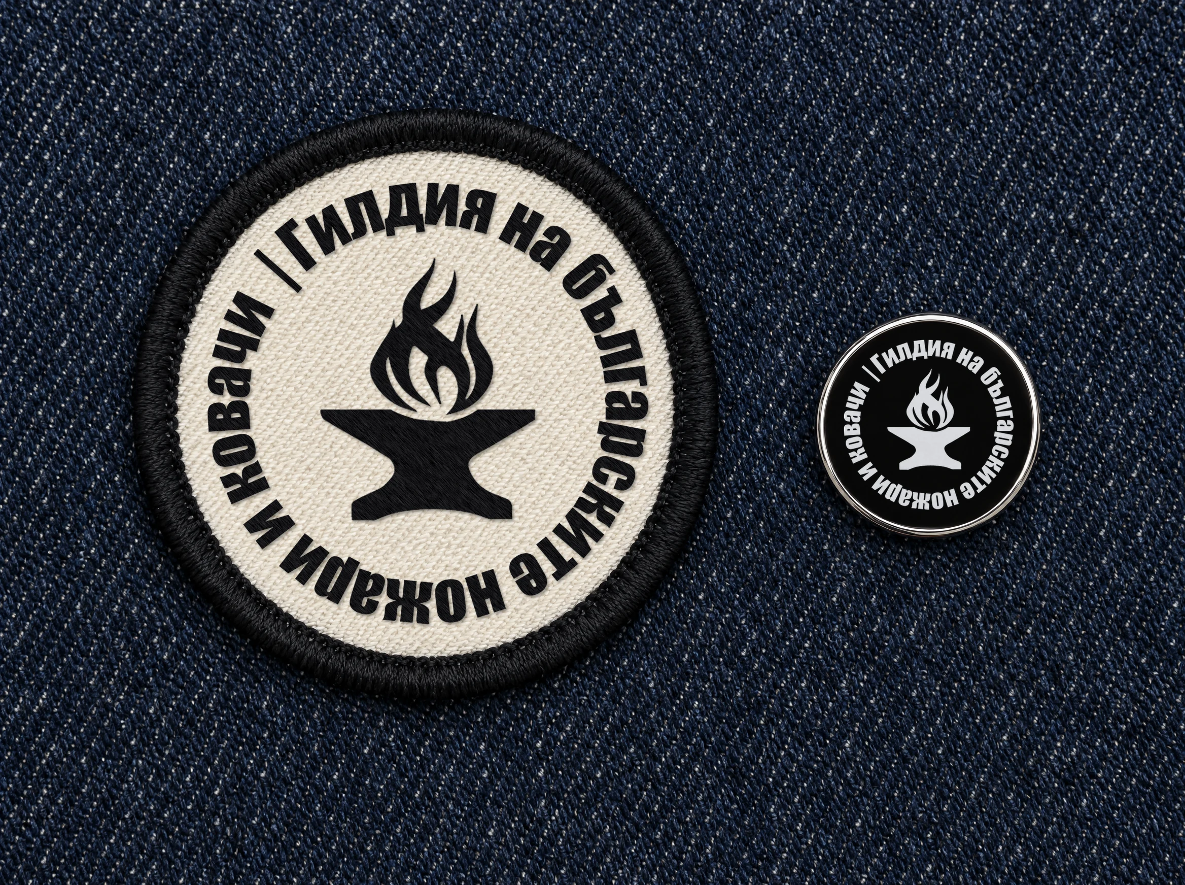 Бродирана емблема и значка — Гилдия на ножарите и ковачите