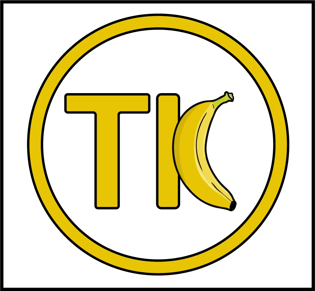 Монограм TK — жълта значка — Тончев Комерс